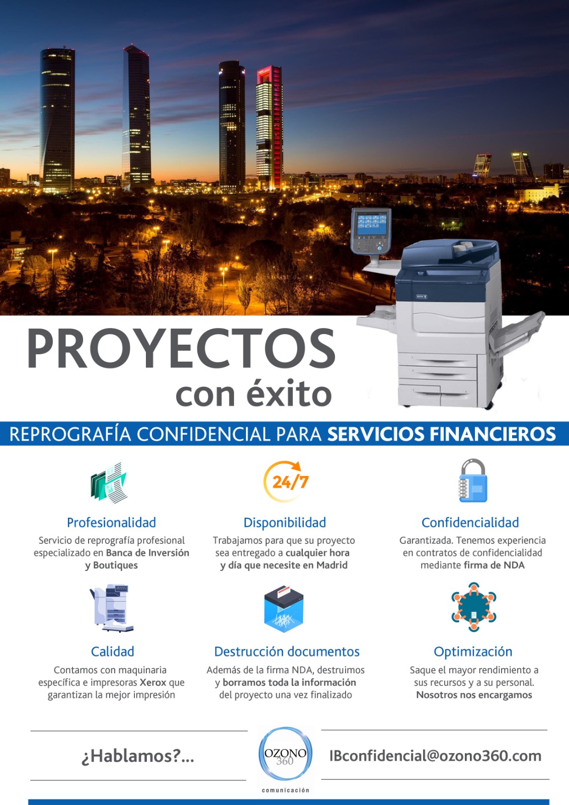 Servicio reprografía confidencial